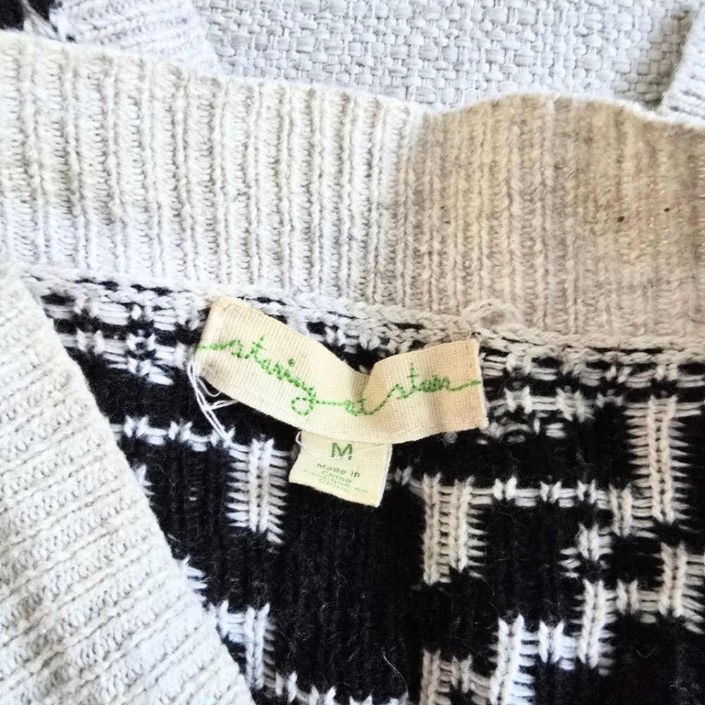 Staring at Stars Anthropologie Urban Outfitters Aztec Sweater Open Front Duster - Picture 6 of 7